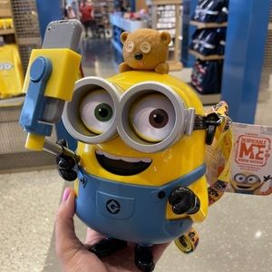 Universal Studios Minion Selfie Bob & Tim Collectible Popcorn Bucket NWT